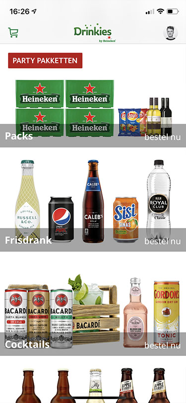 Heineken drinkies app